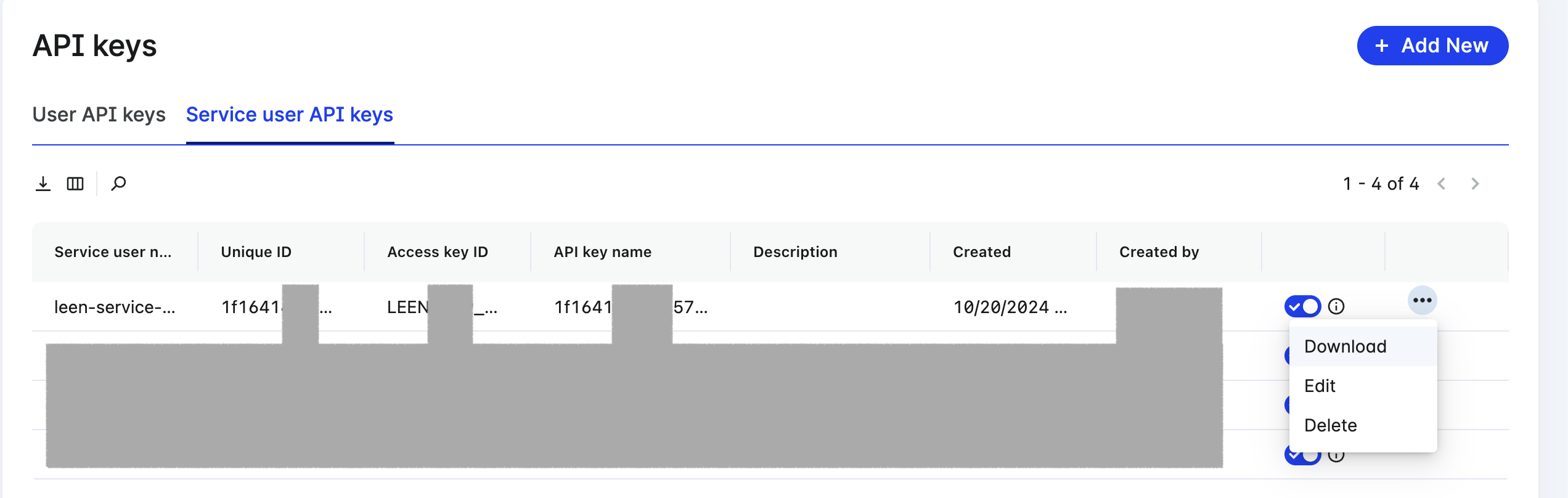 Download API Key