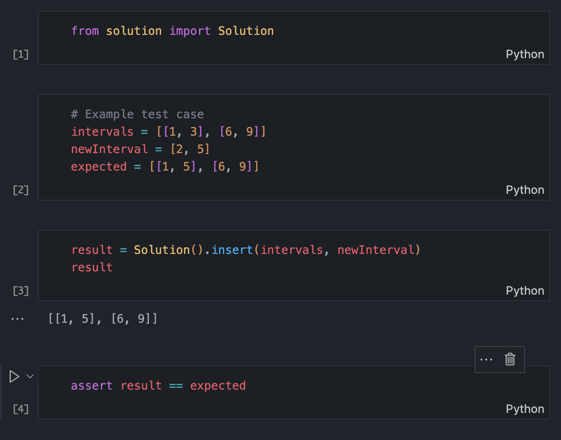 playground.py open as a notebook with executed cells