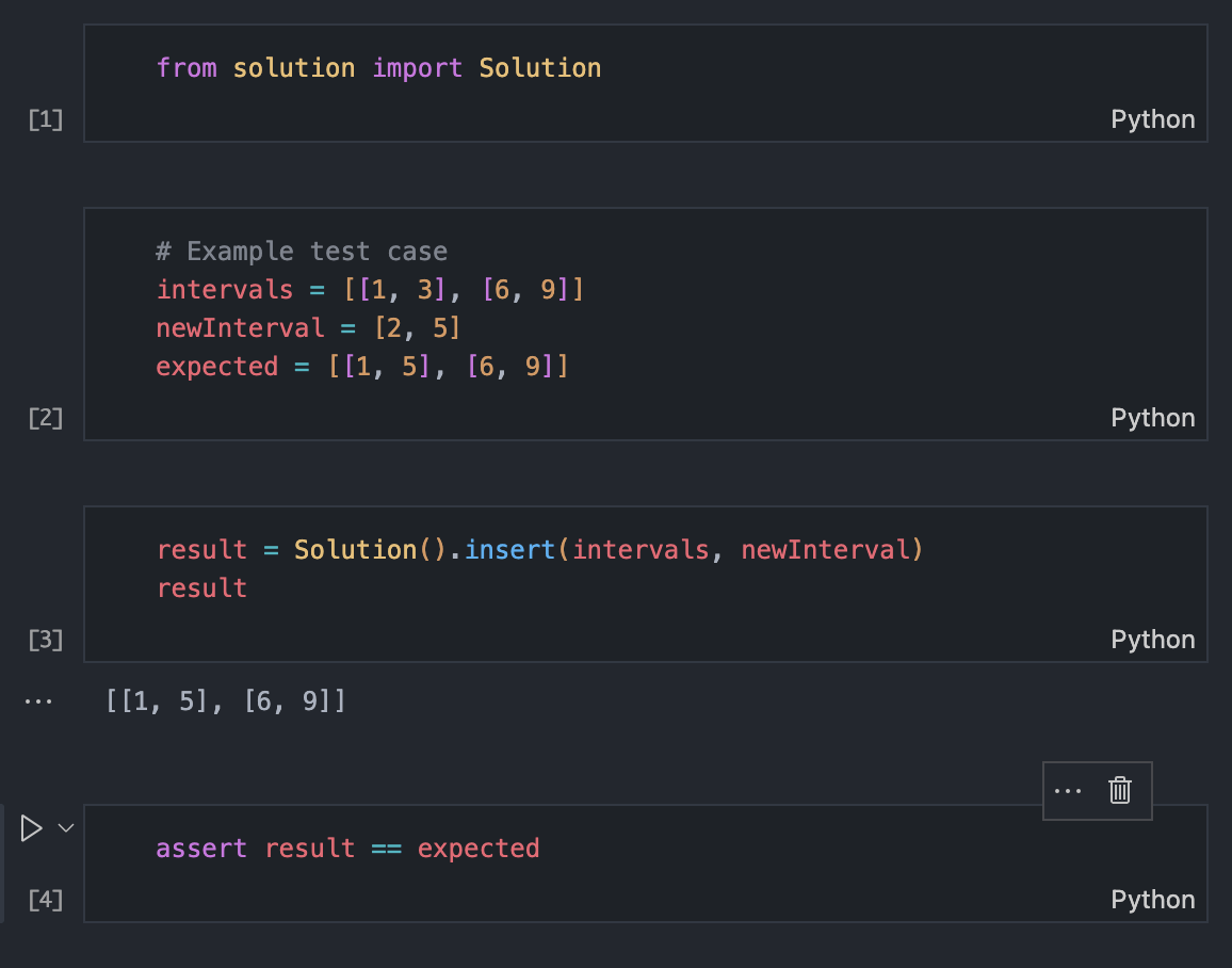 playground.py open as a notebook with executed cells