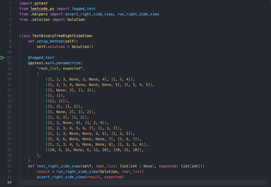 Terminal run of a generated suite: loguru case logs interleaved with pytest output, 58 passed