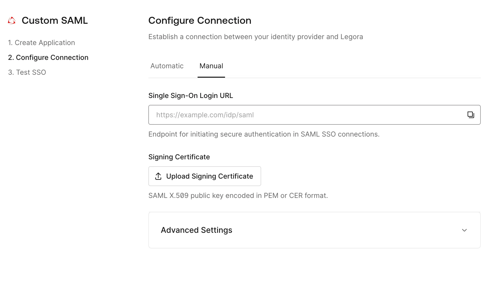 Screenshot 4 zum Leitfaden zur SAML-SSO-Integration
