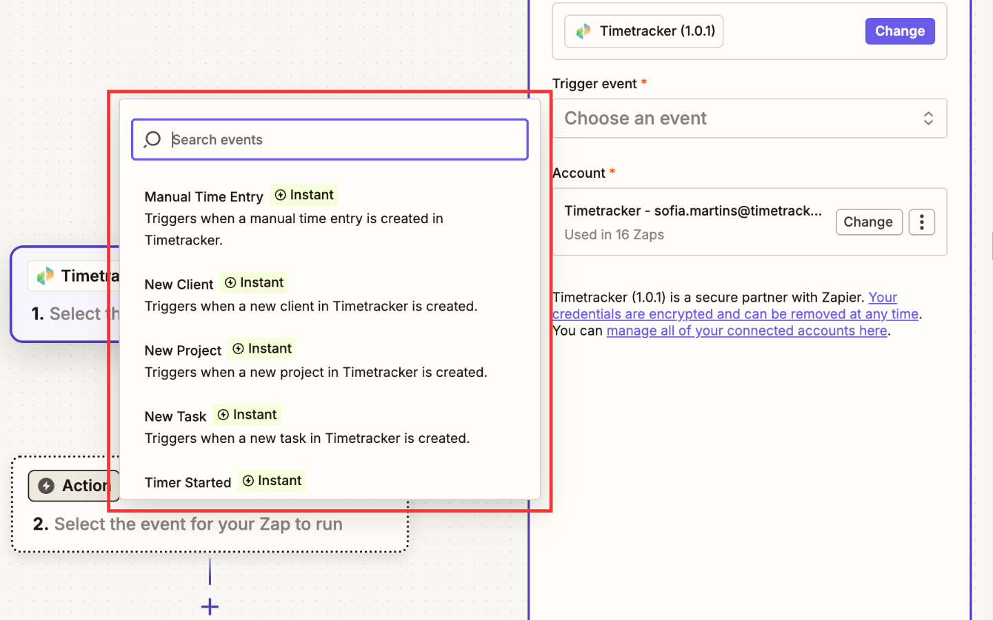 Generate API Key in Timetracker