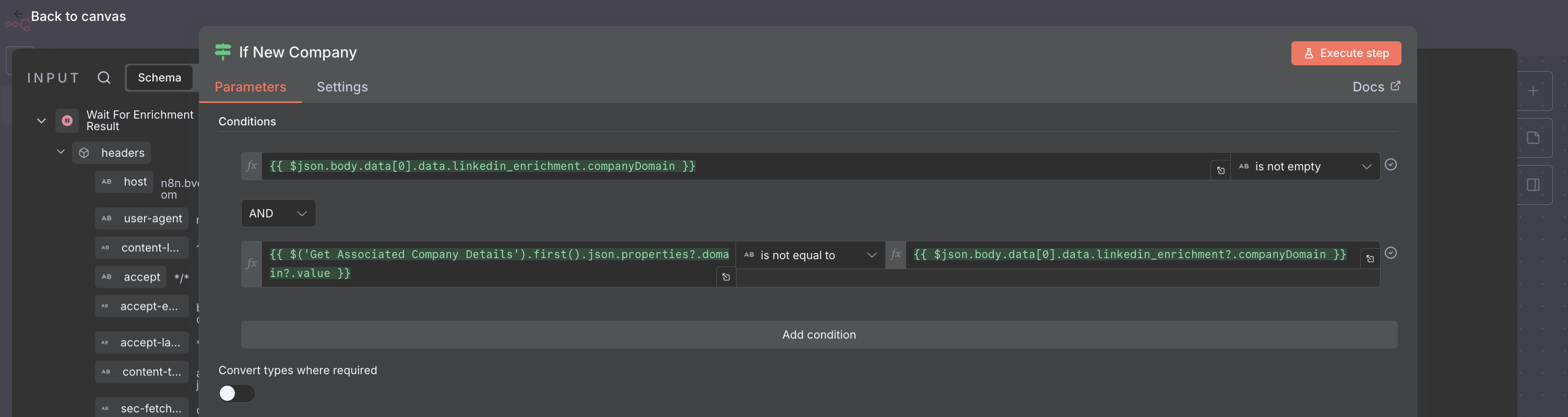 if node configuration