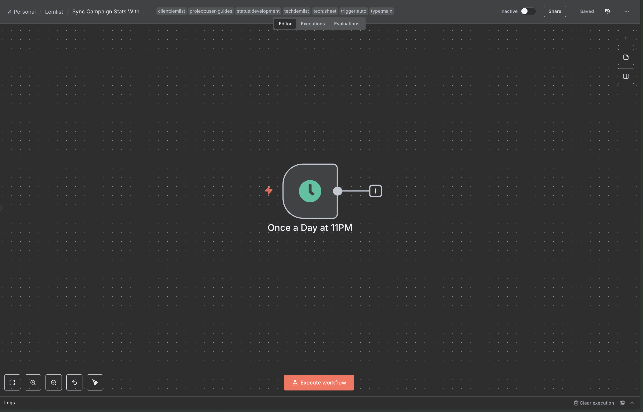 schedule trigger configuration