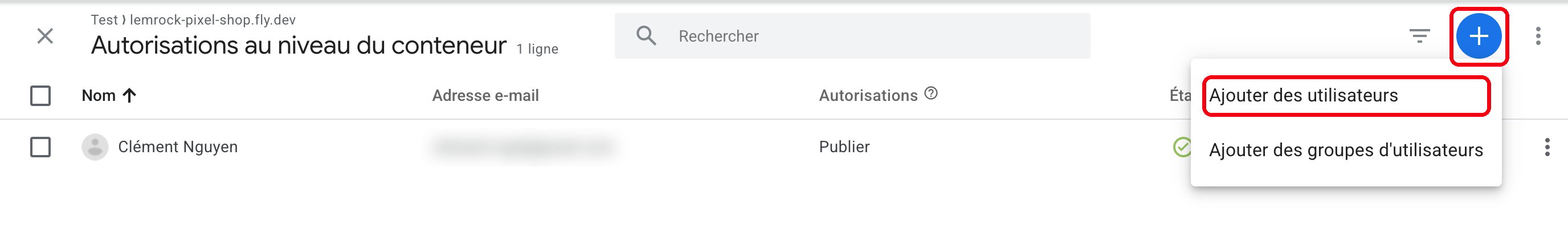 Ajouter des utilisateurs