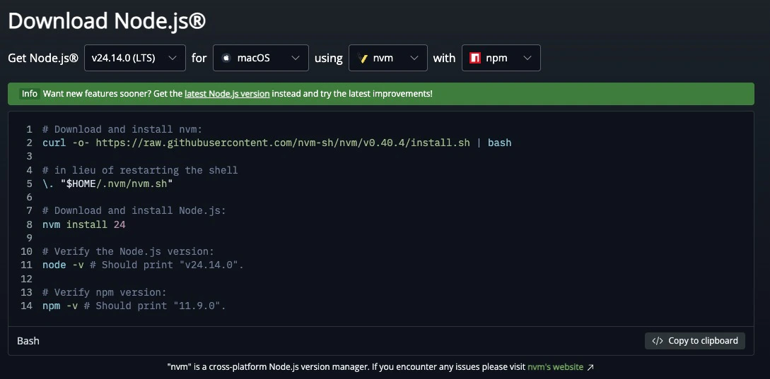Node Installation