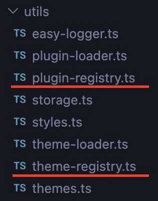 Plugin Registry And Theme Registry