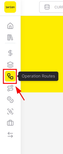 The icon used to open the Operation Routes page.