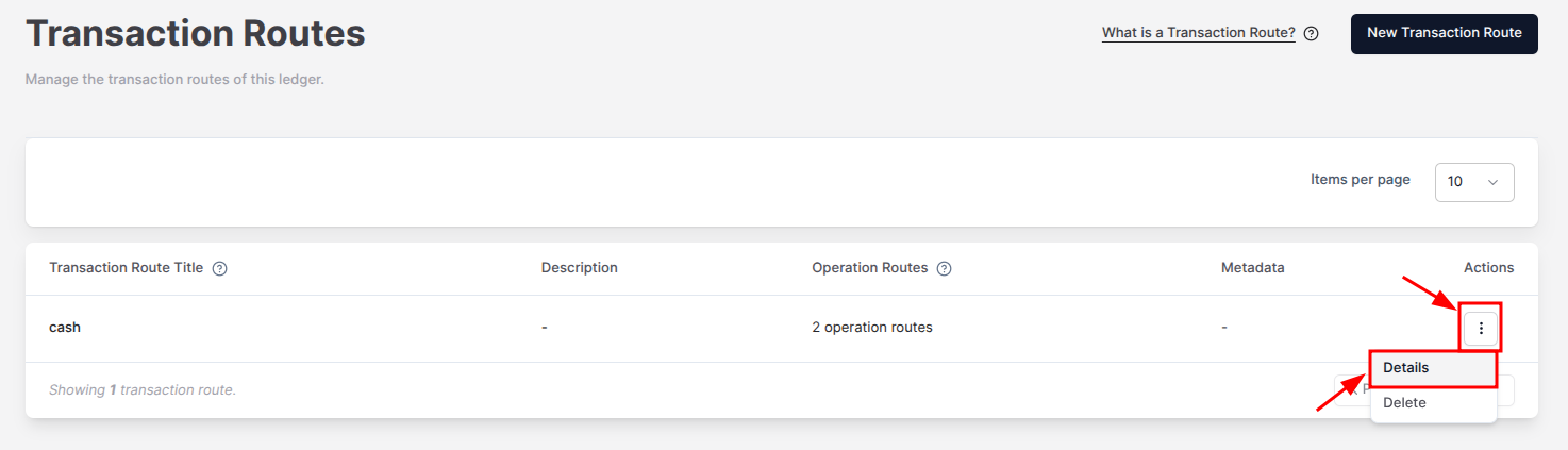 Transaction Routes Edit Pn