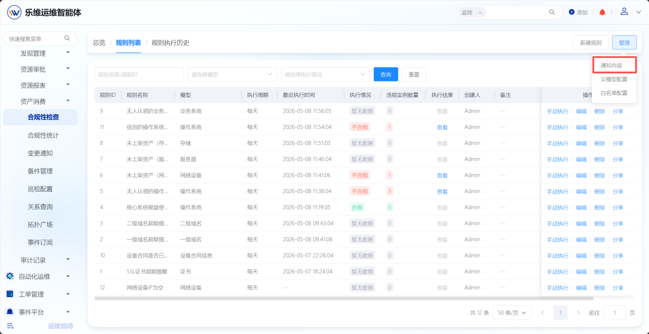 合规性检查 操作截图 9