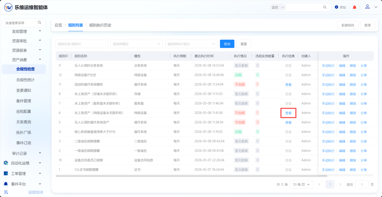 合规性检查 操作截图 4