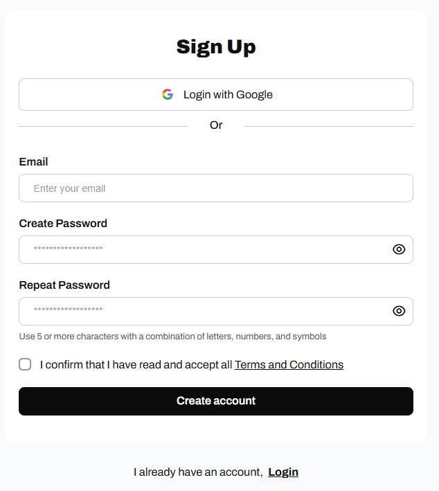 Letterbucket Signup Letterbucket Signup