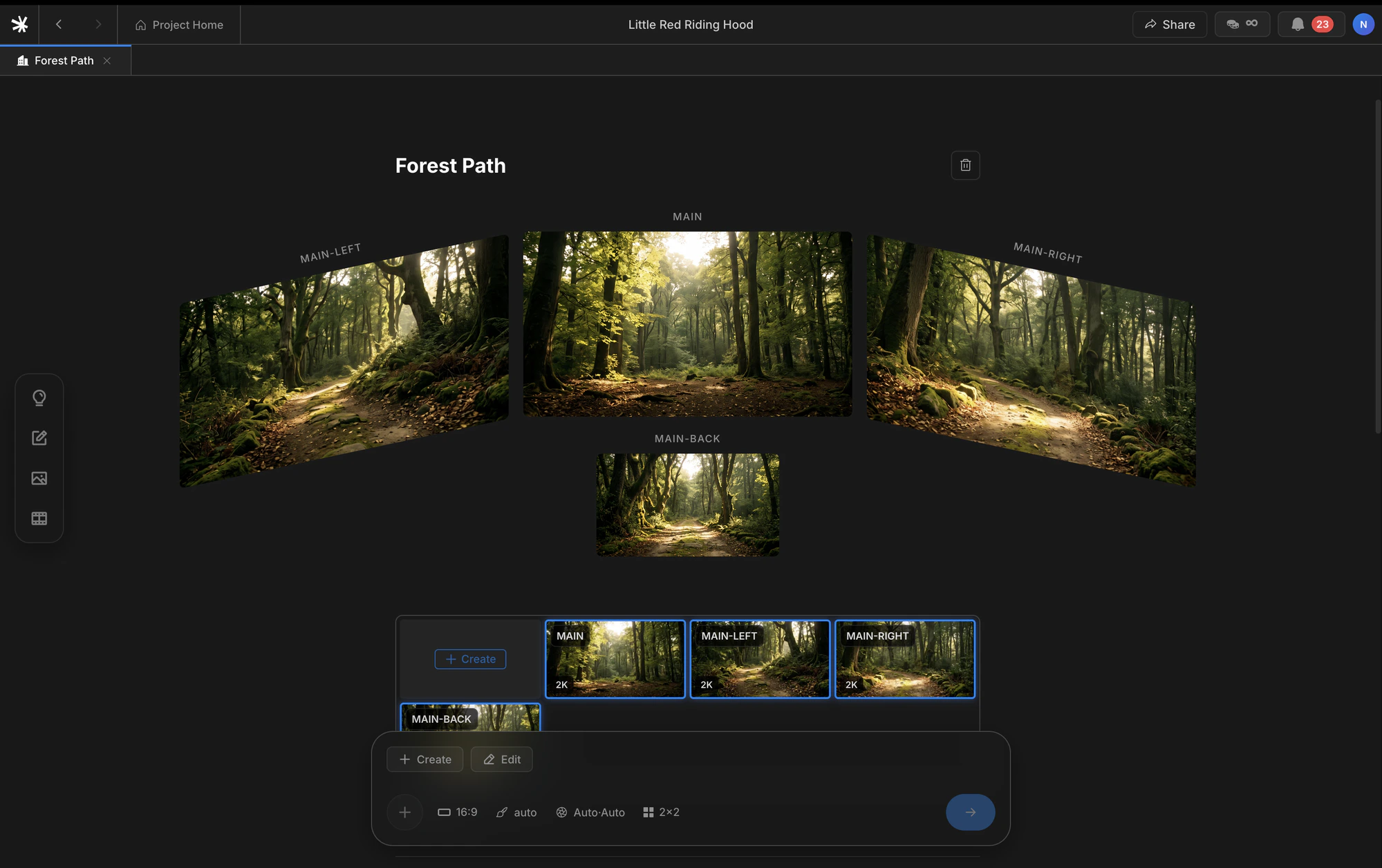 Forest Path background detail