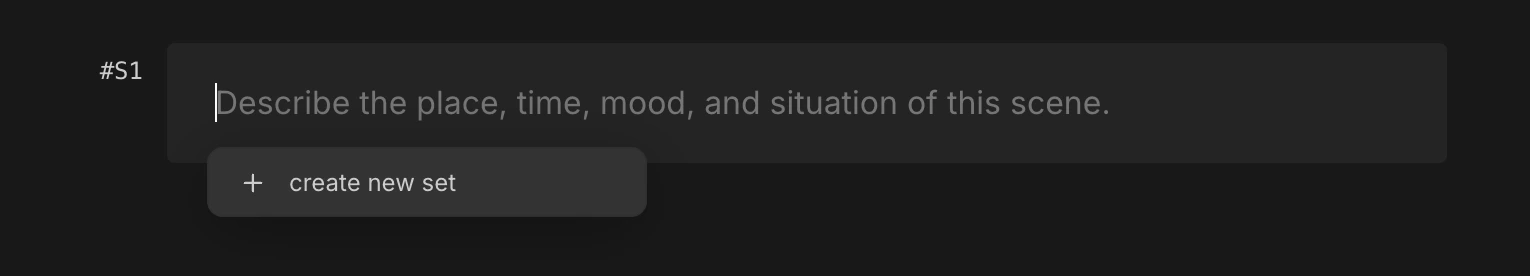Slash menu Background option