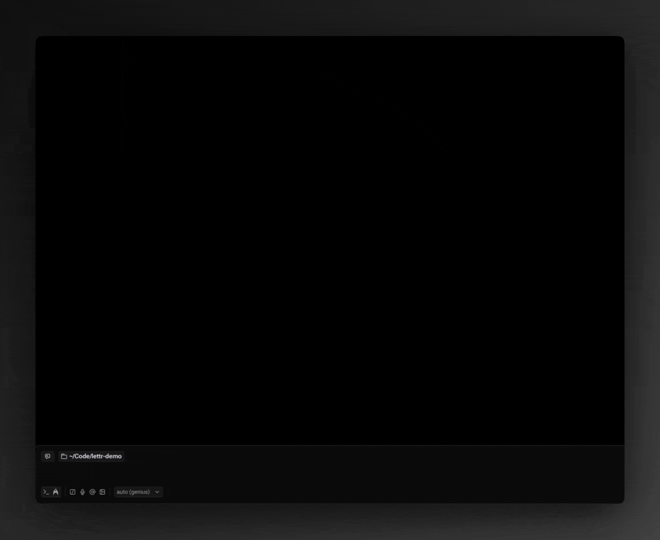 lettr:init command demo