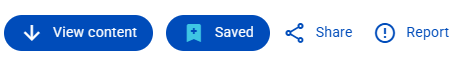 Toimingute riba nuppudega View content, Saved, Share ja Report.