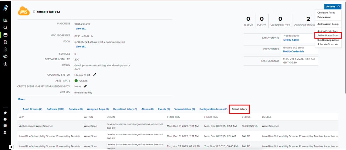 Authenticated Scans Coverage LevelBlue Vulnerability Scanner Guide - Level Blue
