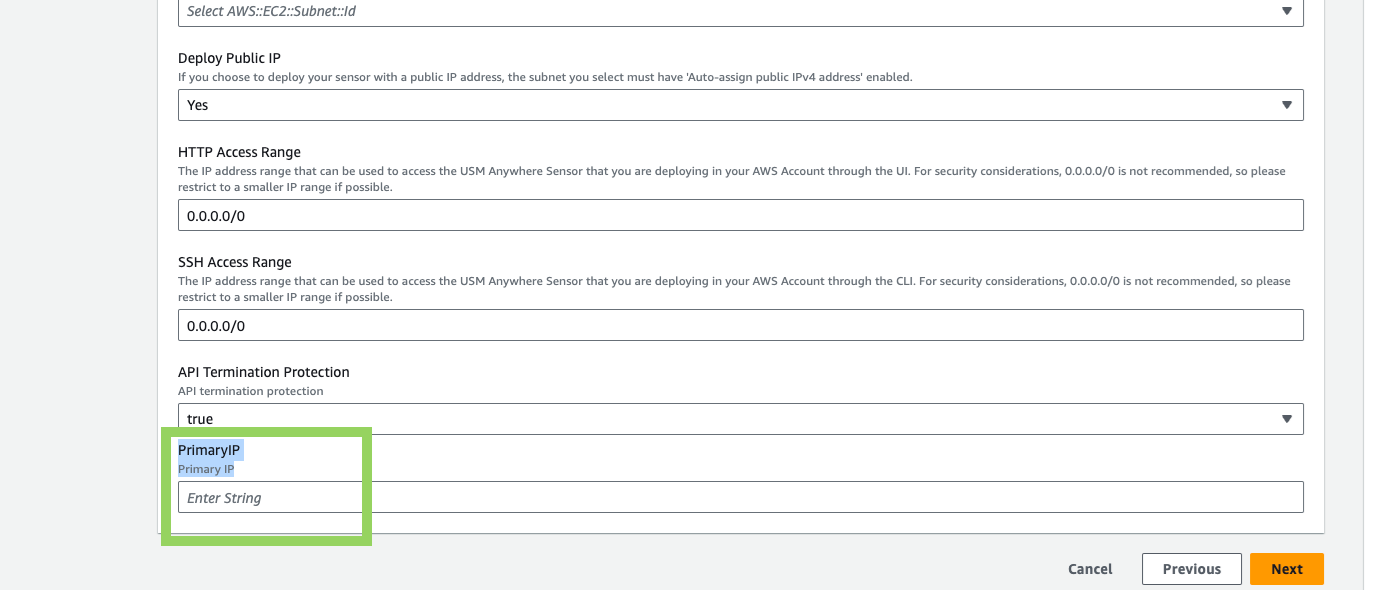 Aws Primary Ip Pn