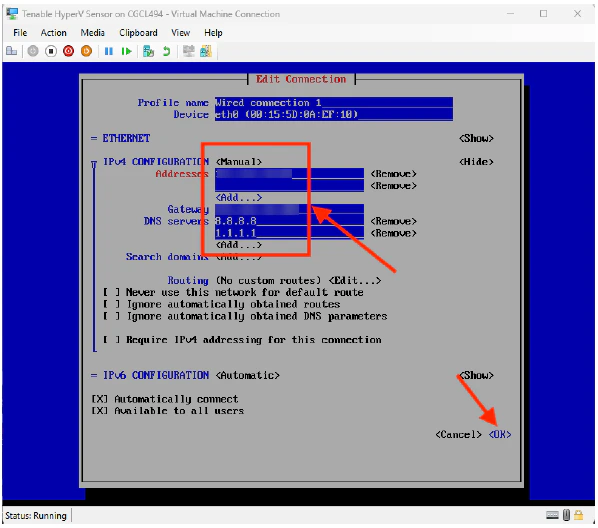 Hyper V IP Config