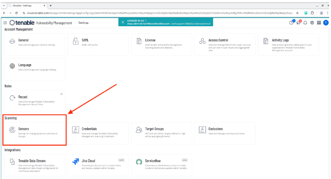 Hyper V Tenable Cloud Sensors Hyper V Tenable Cloud Sensors