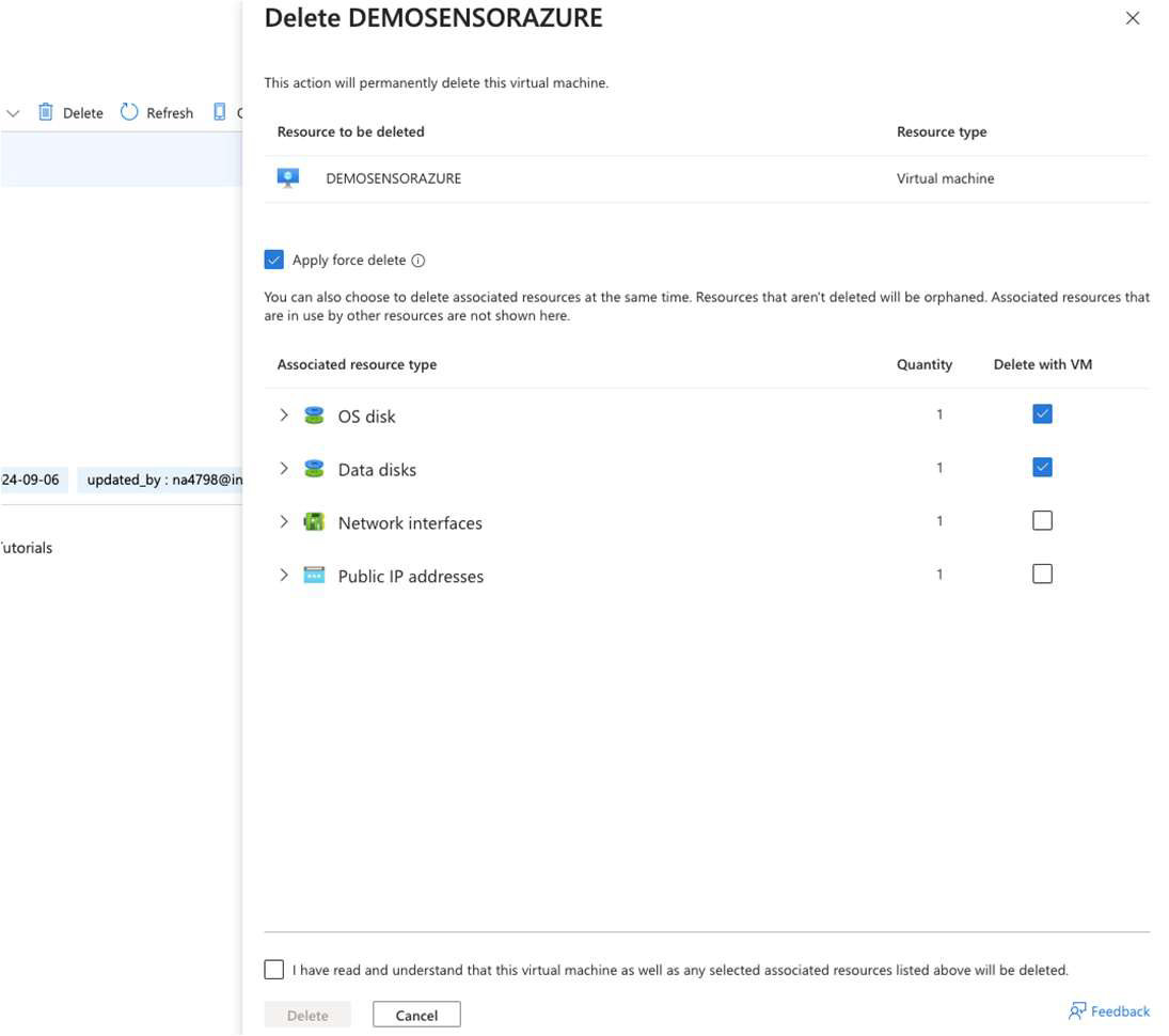 Azure Delete Vm Pn