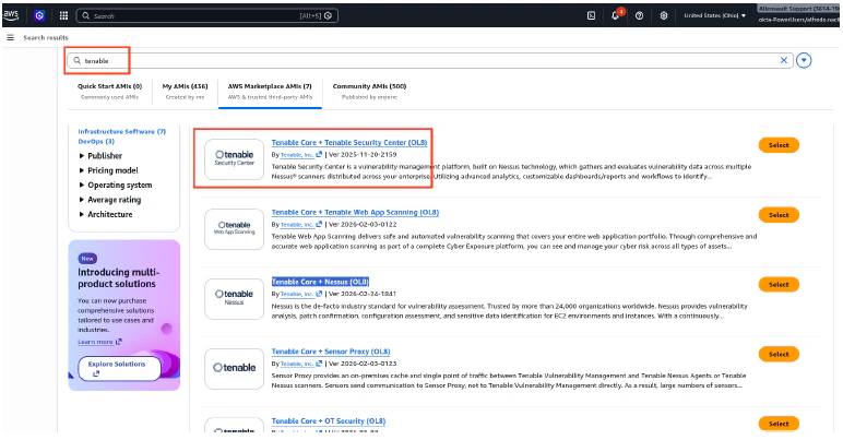 AWS Tenable Core
