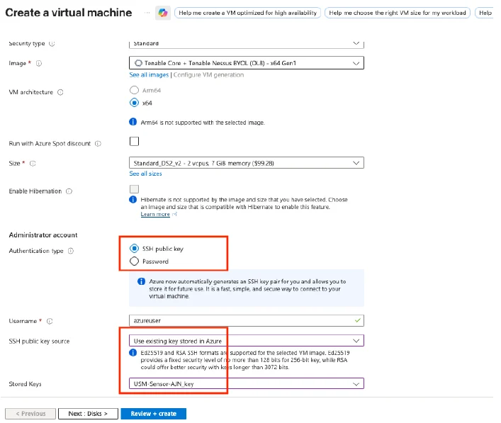 Tenable Sensor Deployment for Azure - Level Blue