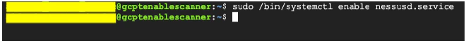 GCP Enable Nessus Svc