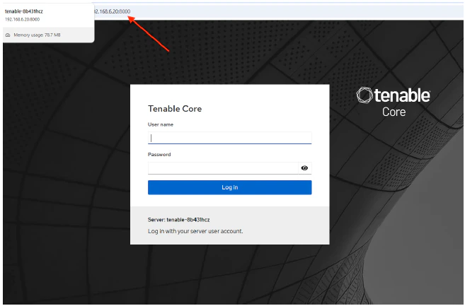 V Mware Tenable Core Login