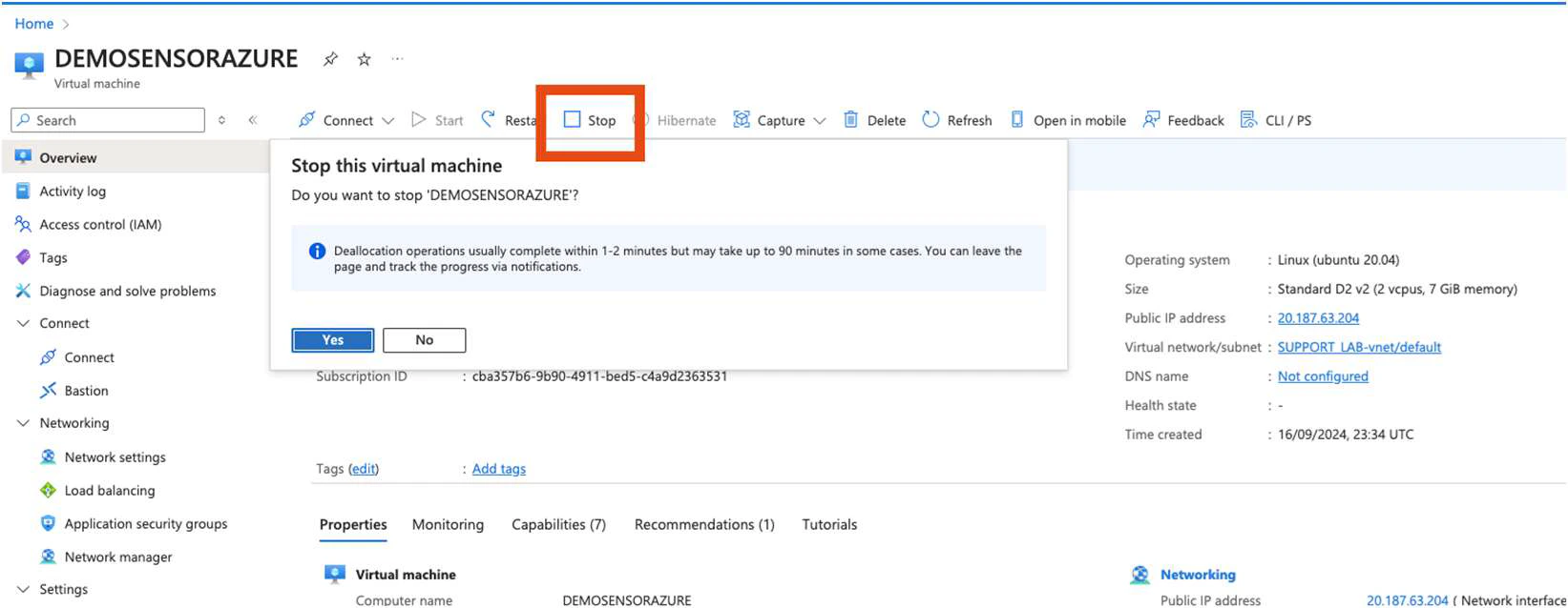 Redeploying an Azure Sensor Using the Same IP - Level Blue