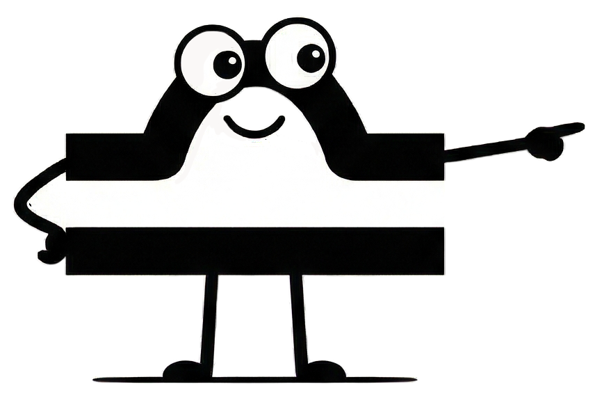 Libra mascot pointing