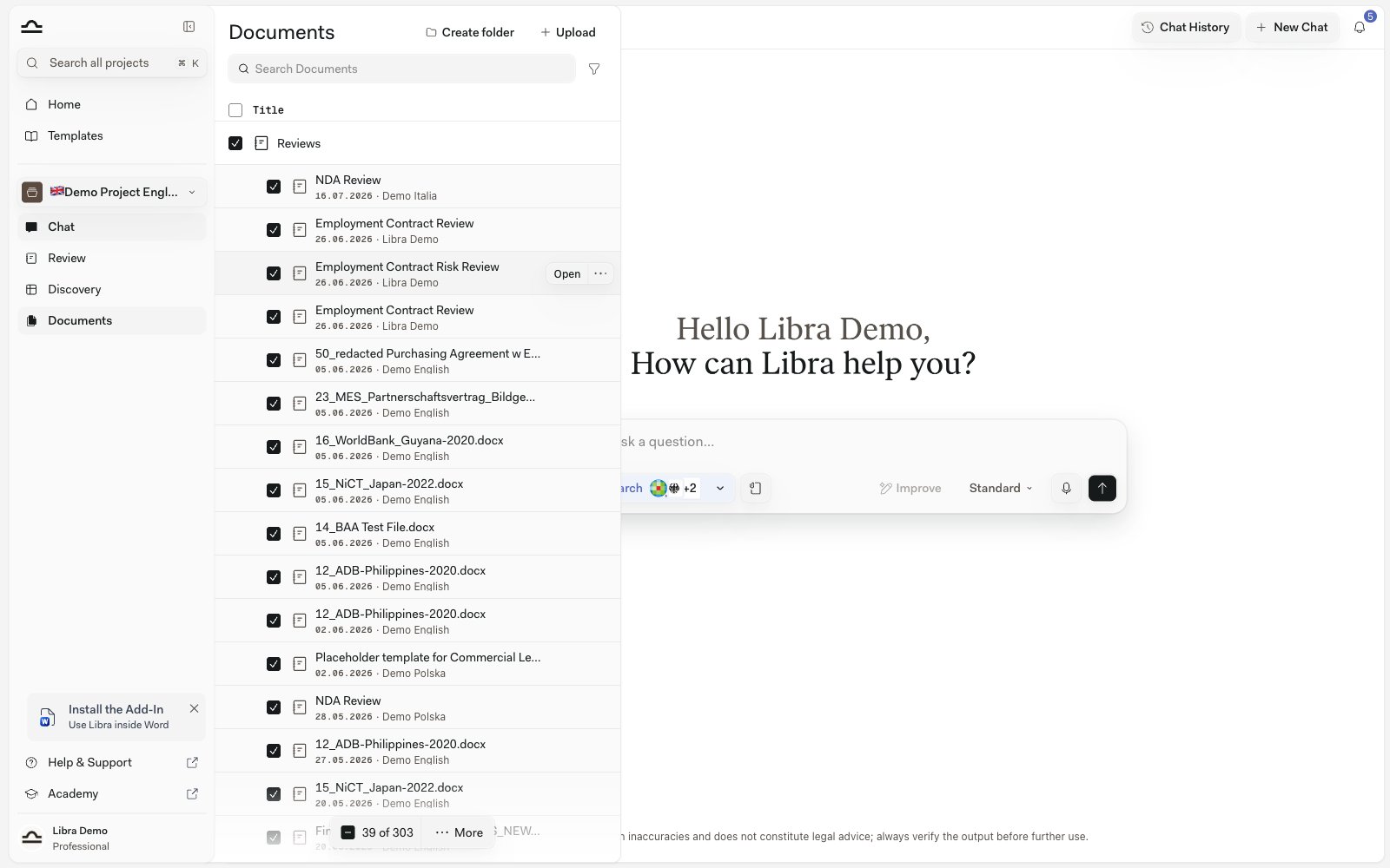 The file panel with several rows selected and a selection footer showing the count and a More menu