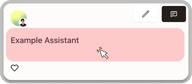 Assistant settings panel