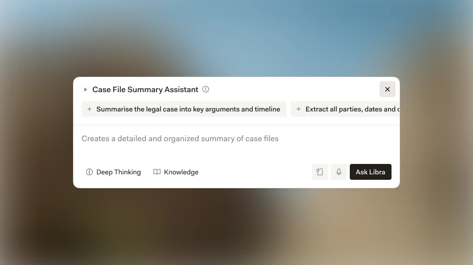 Utilizarea unui asistent în Libra pentru analiza documentelor cu instrucțiuni specializate