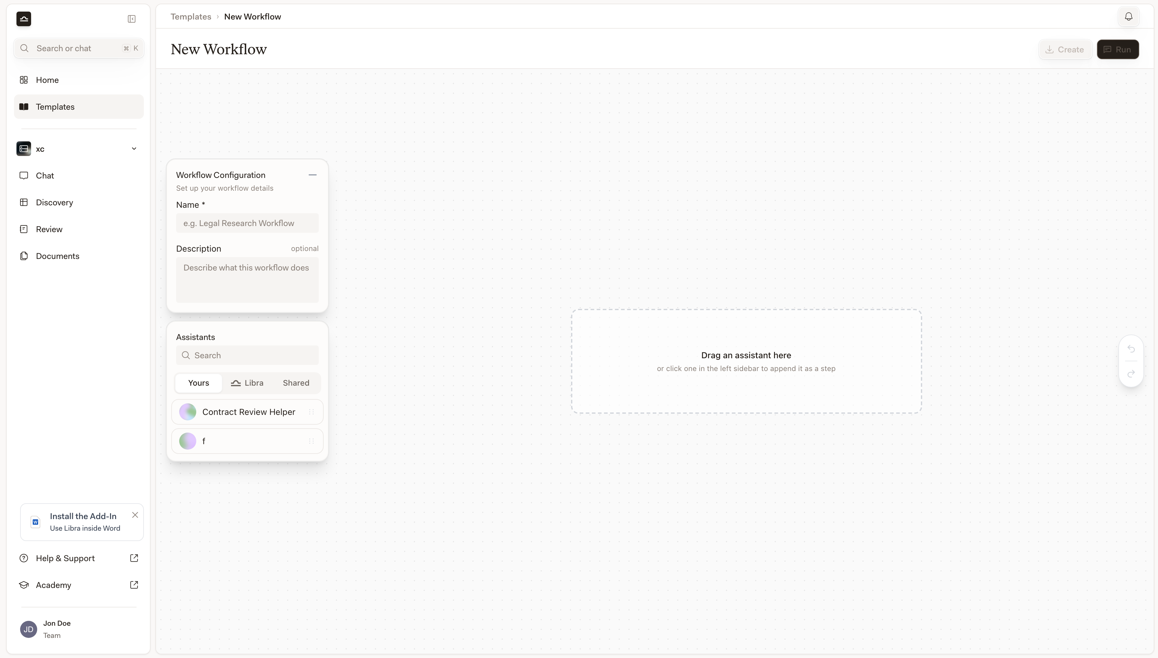 Futó Workflow látható morzsamenüvel és javaslati pirulákkal
