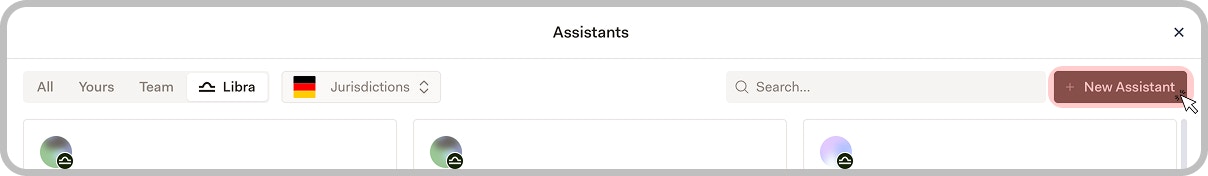 Creating a new assistant