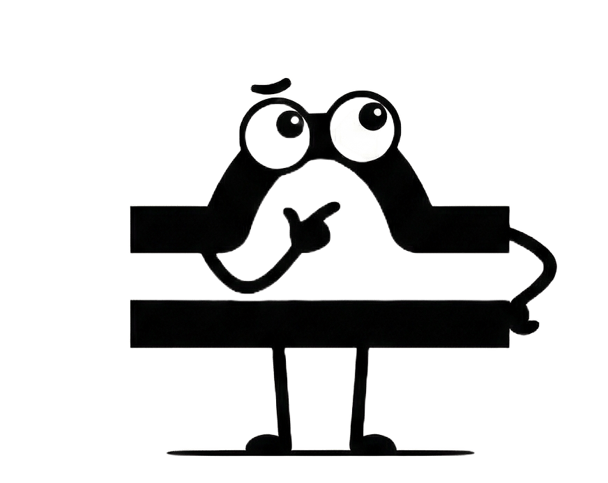 Libra-Maskottchen beim Nachdenken