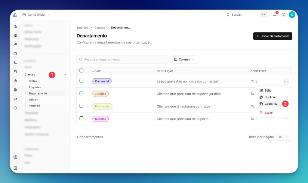 Como copiar o ID de uma propriedade na LíderHub