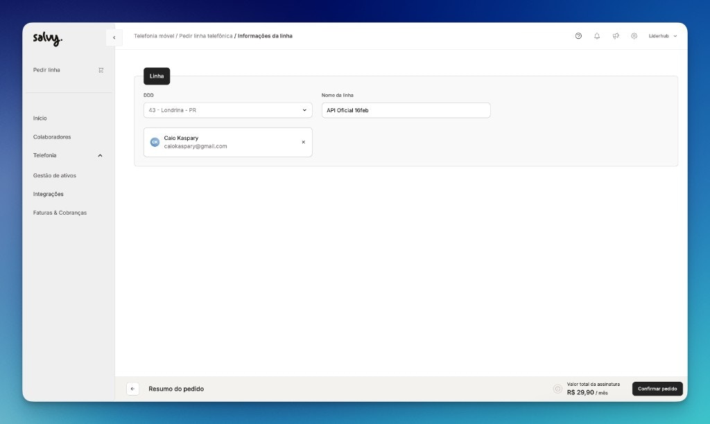 Salvy - informações da linha