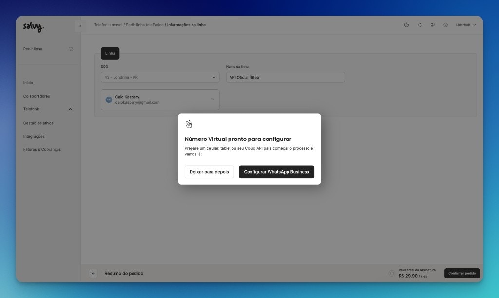 Salvy - número virtual pronto