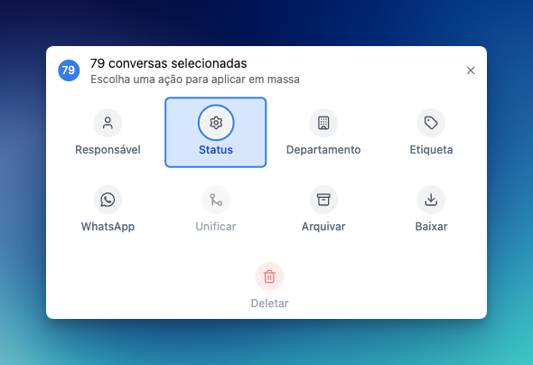 Ações em massa na LíderHub