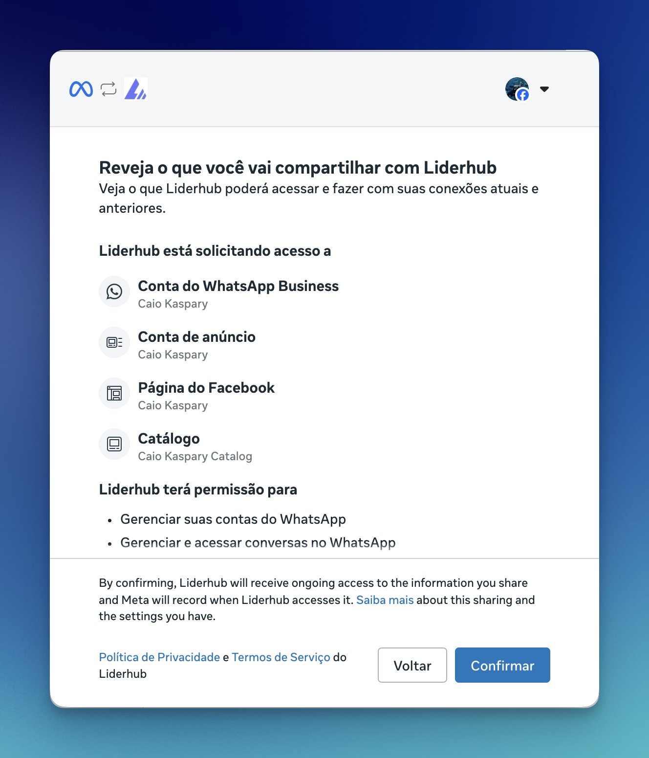 Revisão dos ativos compartilhados
