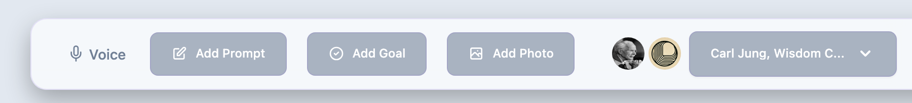 The journal composer toolbar on web