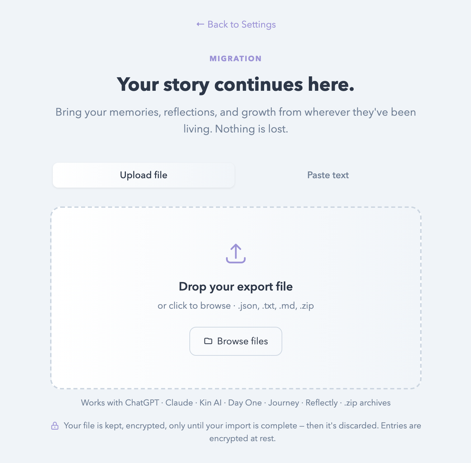 The Life Note importer