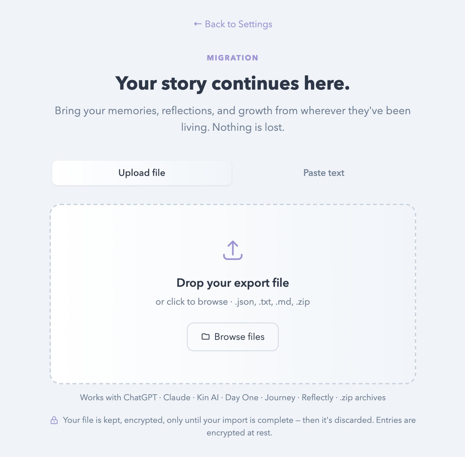 The Life Note importer