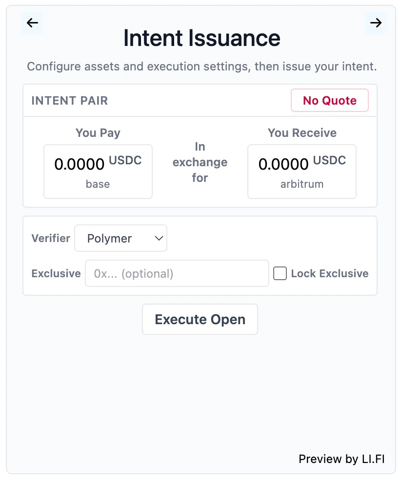 Lintent UI showing the exclusiveFor field