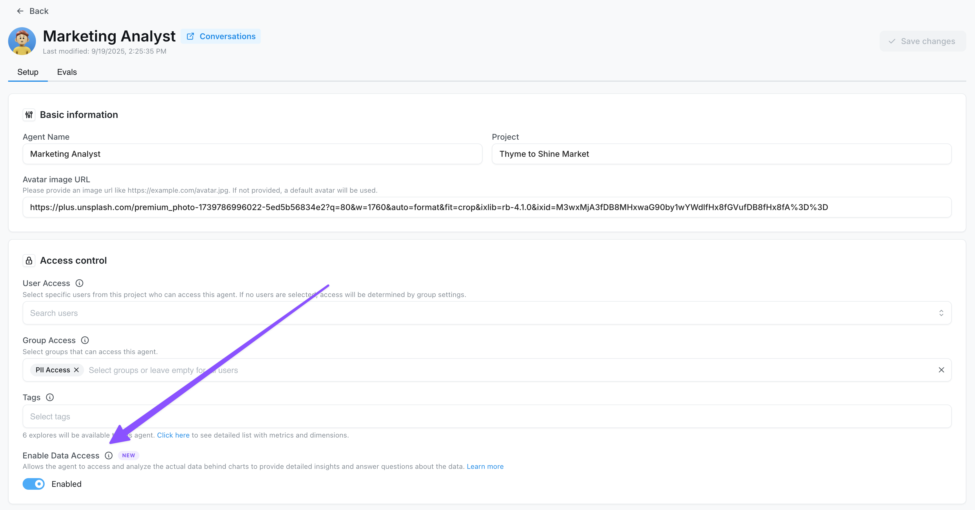 How to enable data access for AI agents