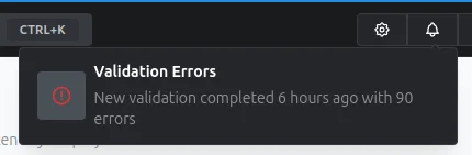 rename validation errors