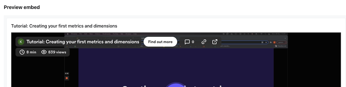 Embed preview with no filter chips above the tiles, though the filters still apply to the data