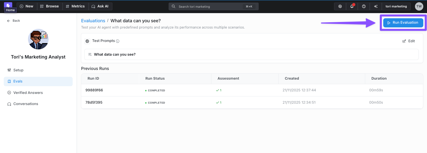 Running batch tests